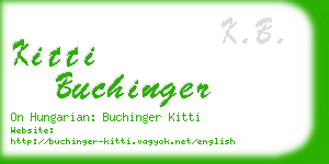 kitti buchinger business card
